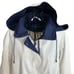 Mackintosh New England Hooded 3/4 Length Raincoat Mac Jacket White Size Medium