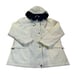 Mackintosh New England Hooded 3/4 Length Raincoat Mac Jacket White Size Medium
