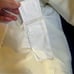 Mackintosh New England Hooded 3/4 Length Raincoat Mac Jacket White Size Medium