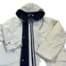 Mackintosh New England Hooded 3/4 Length Raincoat Mac Jacket White Size Medium