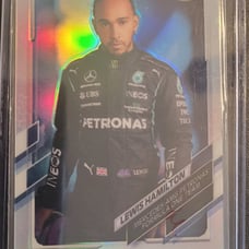 Lewis Hamilton 1 Refractor F1 Topps Chrome Blue Racing Driver