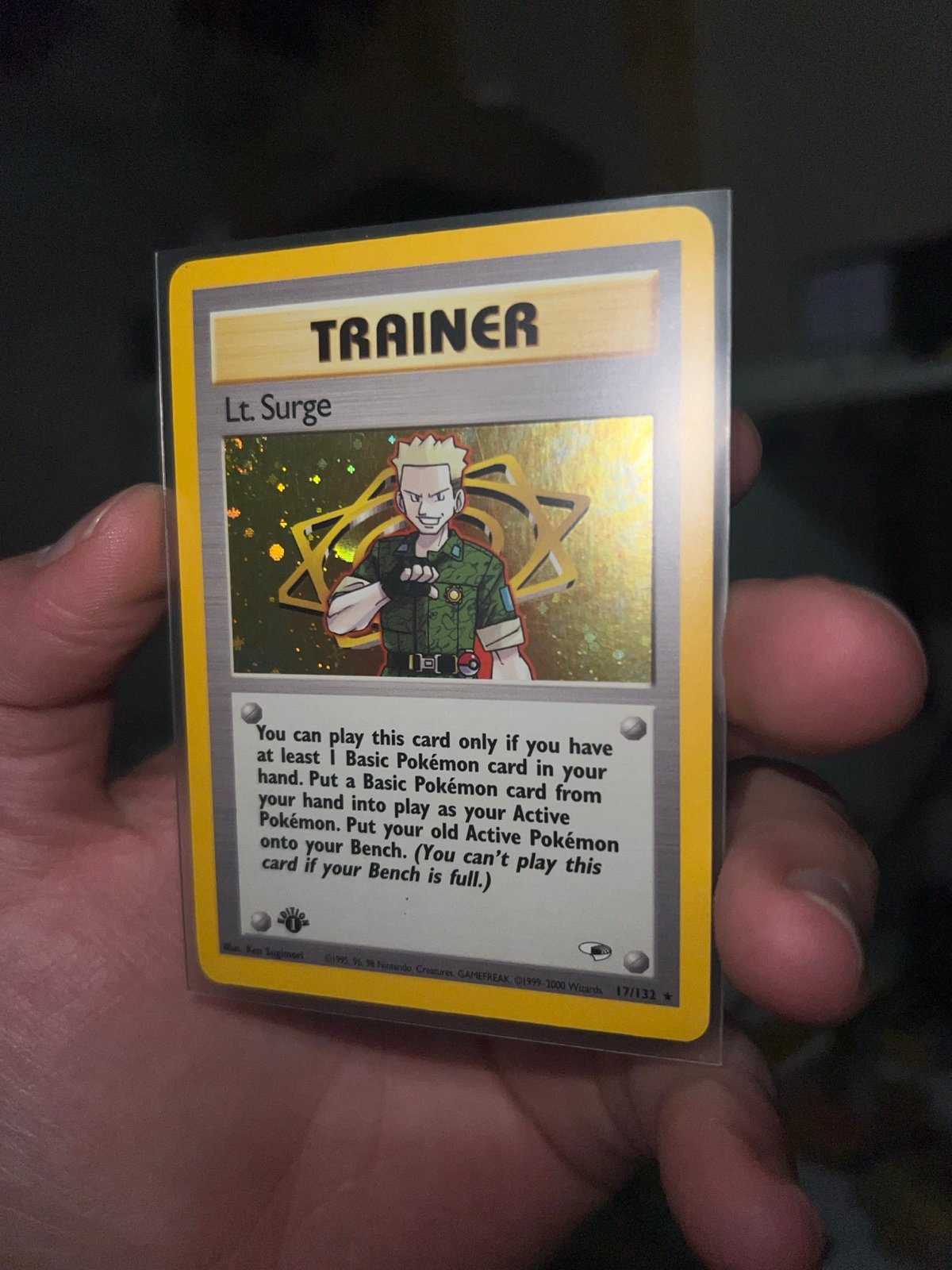 Lt Surge 1st Edition trainer #17 holographic