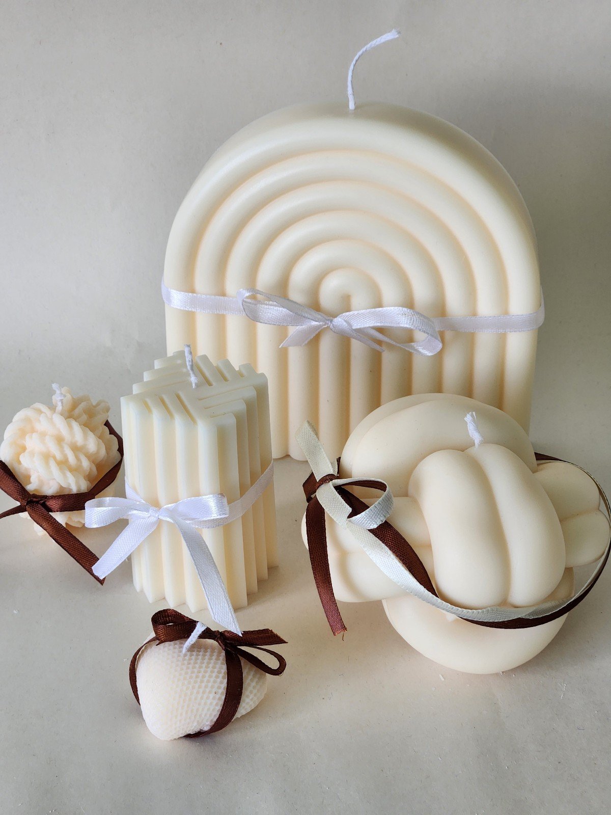 SET OF 5 HANDMADE SCENTED CANDLES HANDCRAFTED VANILLA CHOCOLATE AESTHETIC