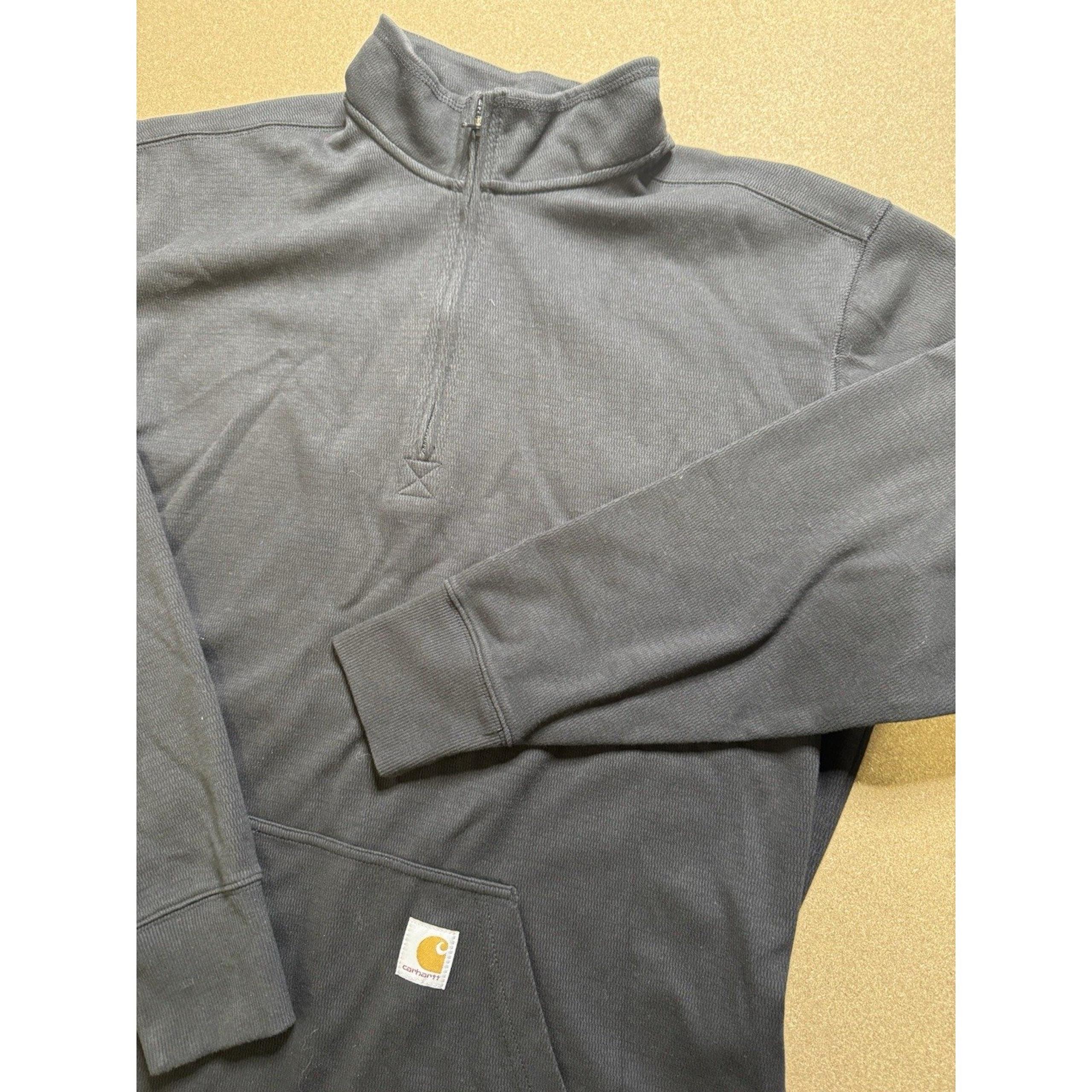 Carhartt Sweatshirt Womens Size Medium Relaxed Fit Midweight Half Zip Sable Rust