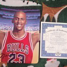 Michael Jordan In Flight Soaring Above The Rest Collector's Plate