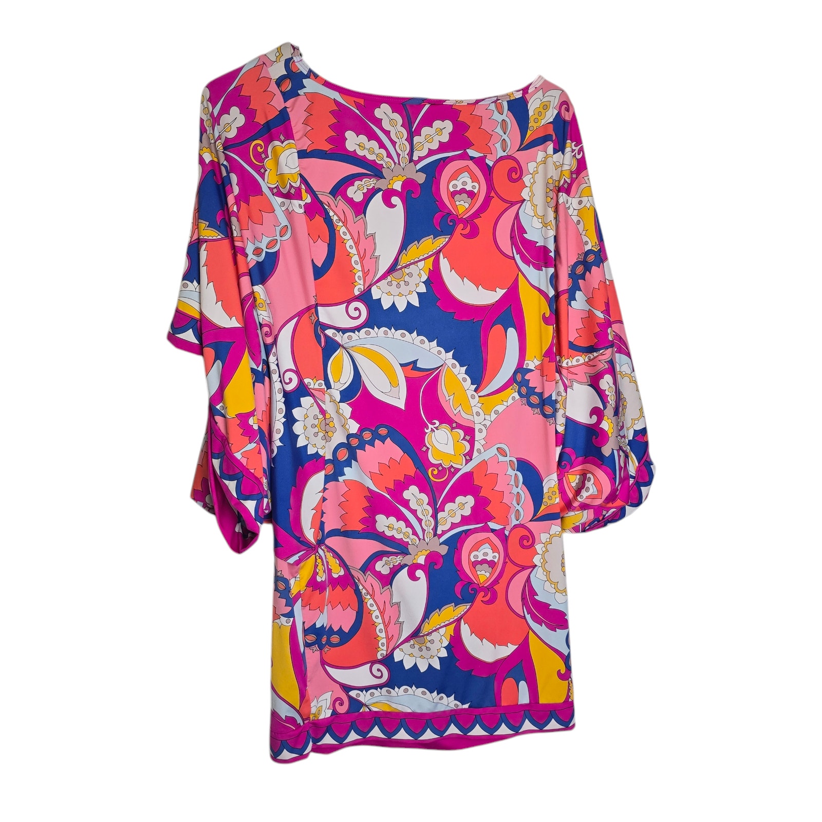 Trina Turk Women Sevilla Multicolor Swim Cover Up Tunic Top Minidress Sz S