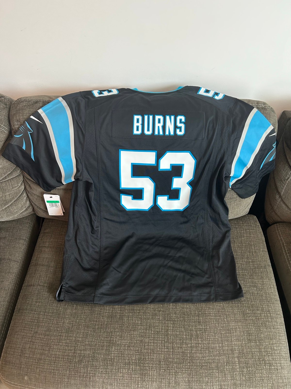 Nike Carolina Panthers Brian Burns Football NFL Jersey Men’s Sz: XL