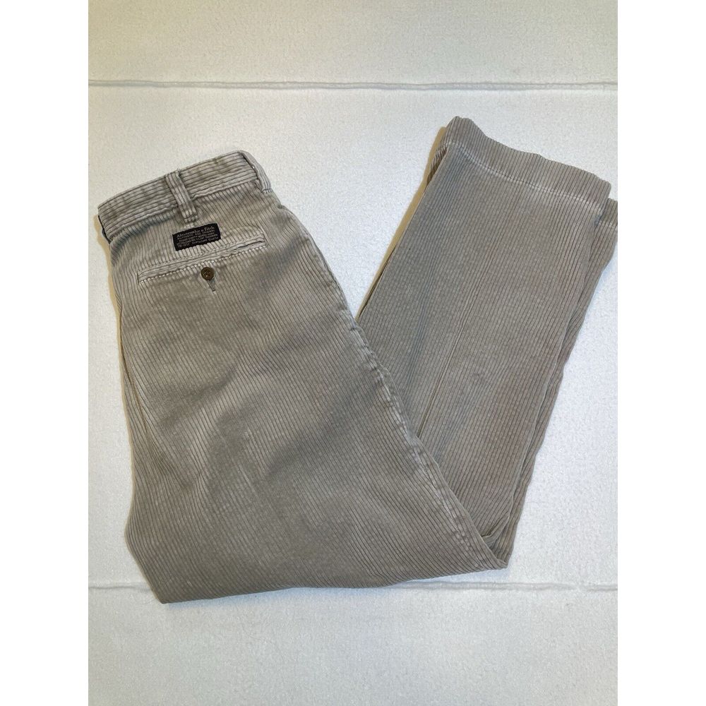 Vintage Abercrombie & Fitch Pants Mens 32x30 Corduroy Y2K Relaxed Baggy Grunge