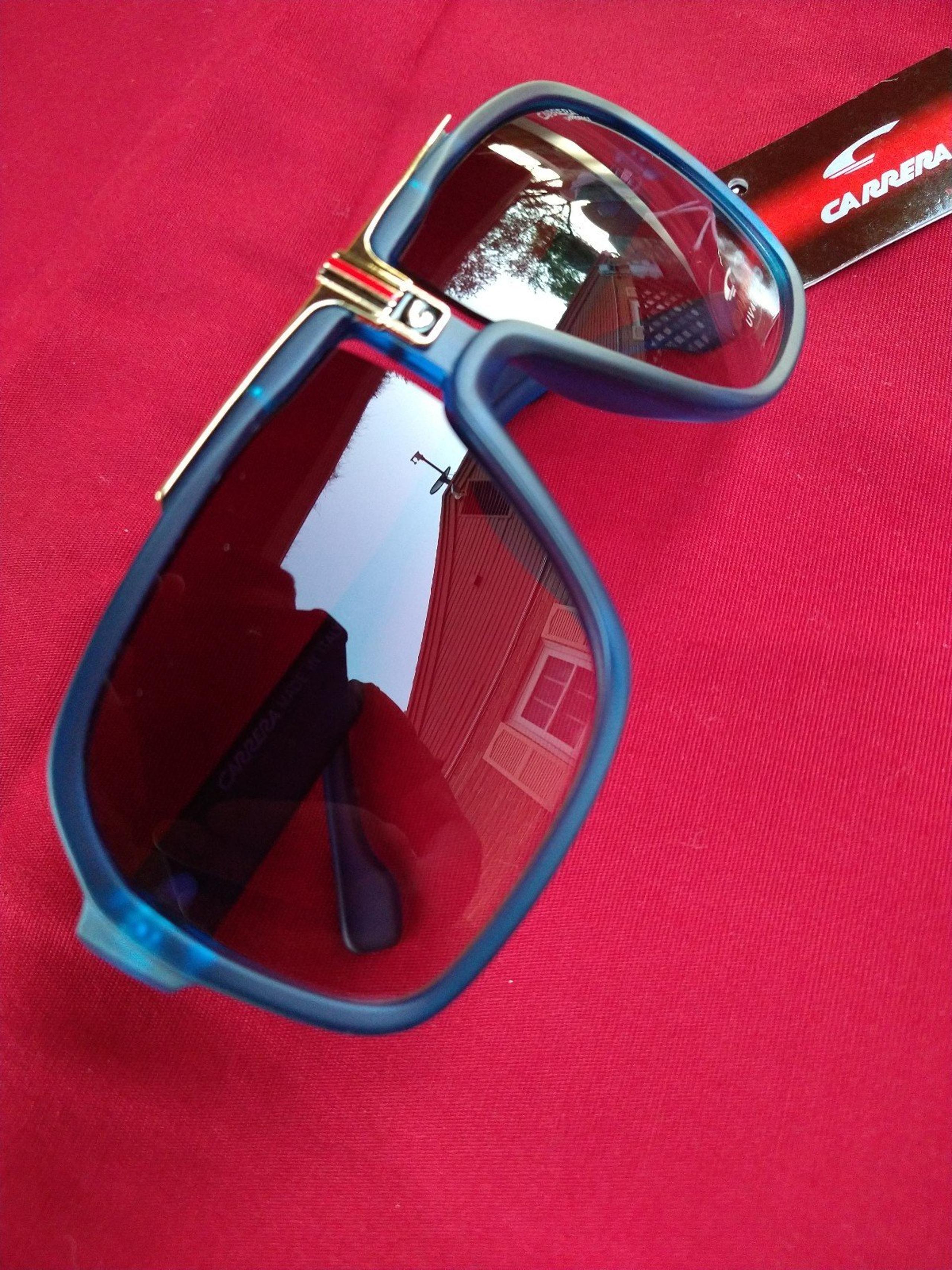 Carrera 1014/S Men's Aviator Sunglasses - Blue Gold with Gradient Lens Tagged