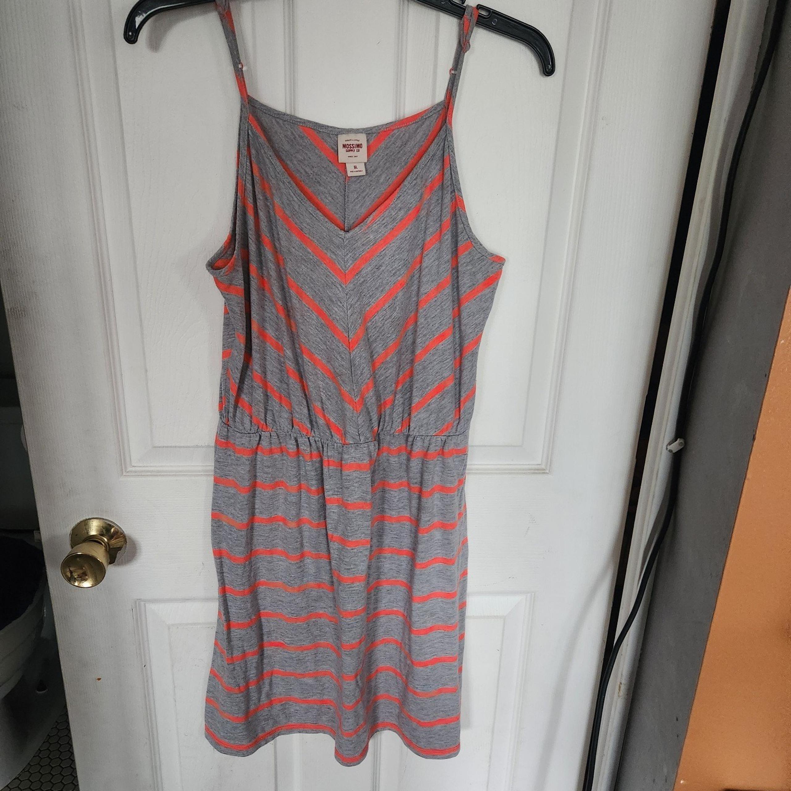 Dress size medium gray/orange