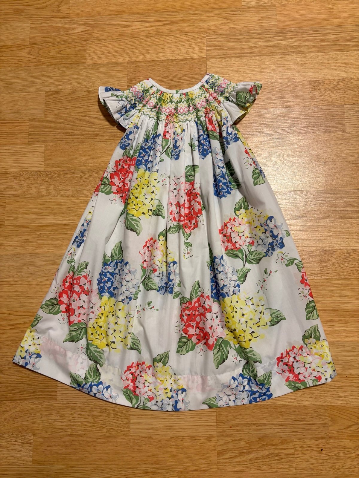 “Sweet Larose” smocked dress size 5T in excellent condition