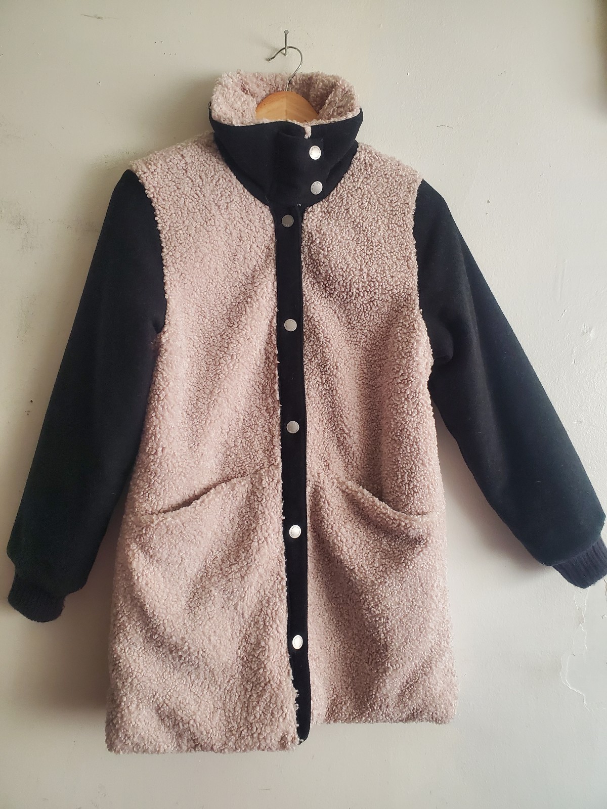 Zara Girls shearling outwear coat size 13-14.