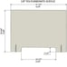 3 pack Plexiglass Sneeze Guard 32 w x 24 h Protective shield