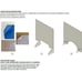 3 pack Plexiglass Sneeze Guard 32 w x 24 h Protective shield