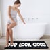You Look Good Runner Black and White Bathroom Rug Long Bath 20 x60