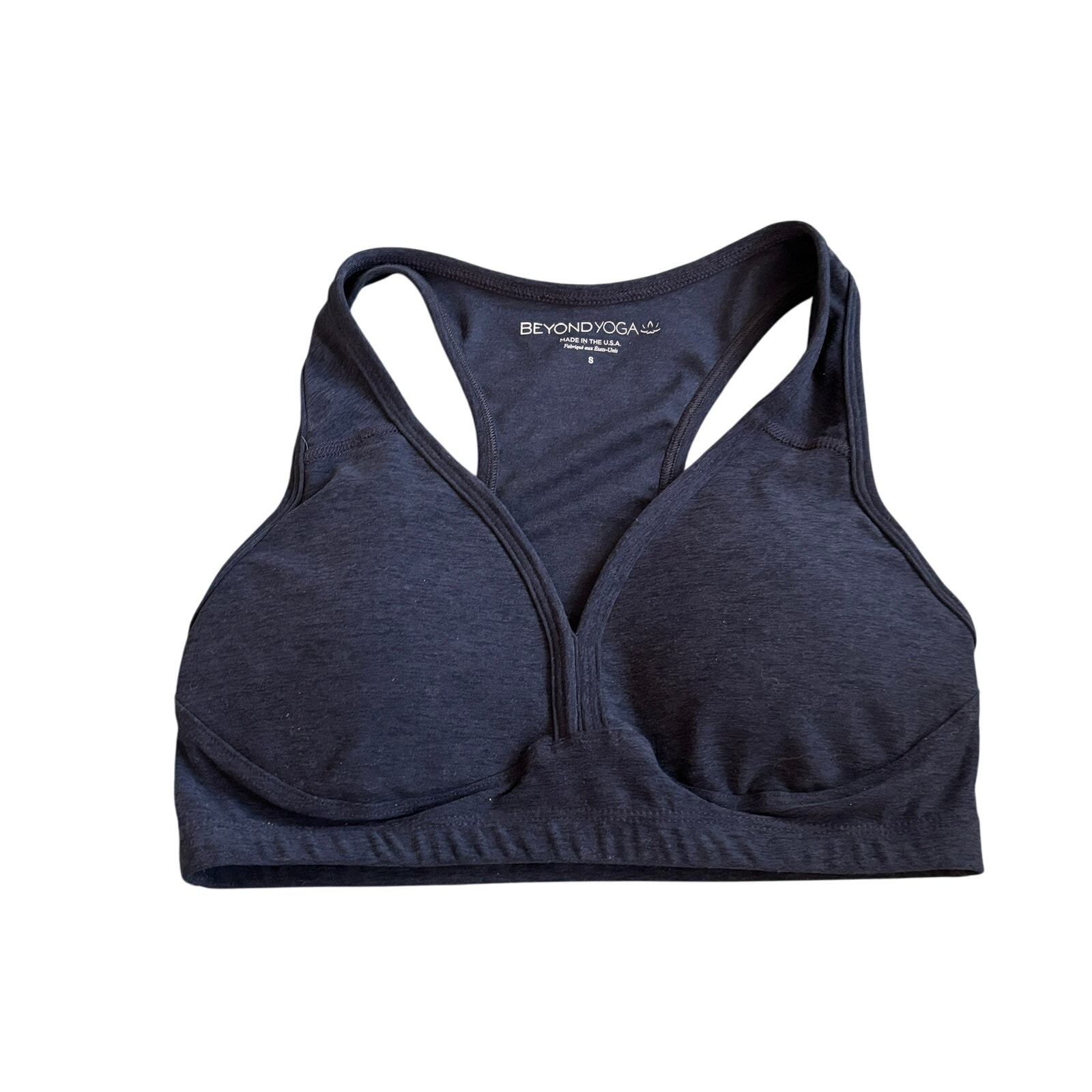 Beyond Yoga Spacedye Lift Your Spirits Sports Bra Blue S