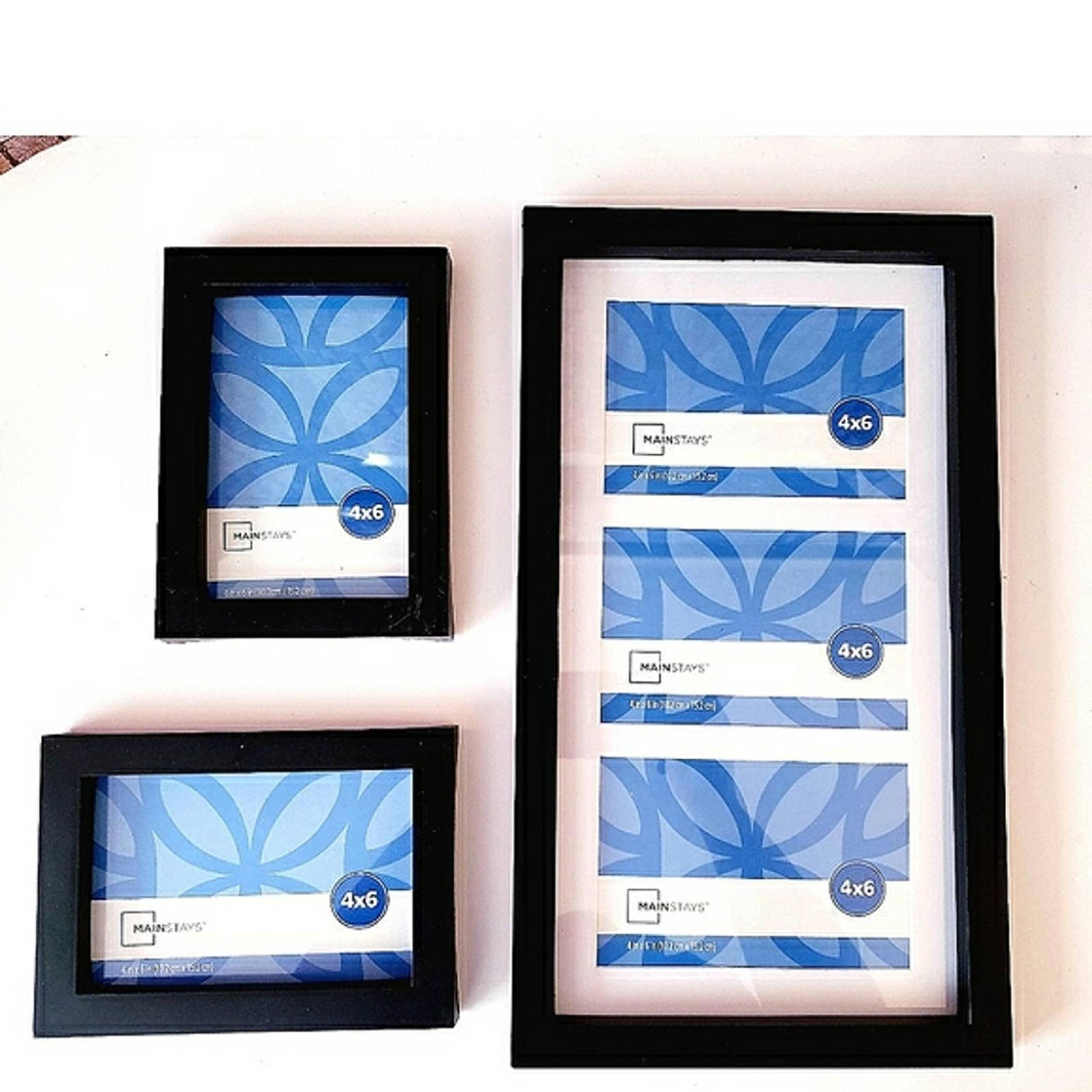 NWOT MAINSTAYS 3 PCS PICTURE FRAME SET.