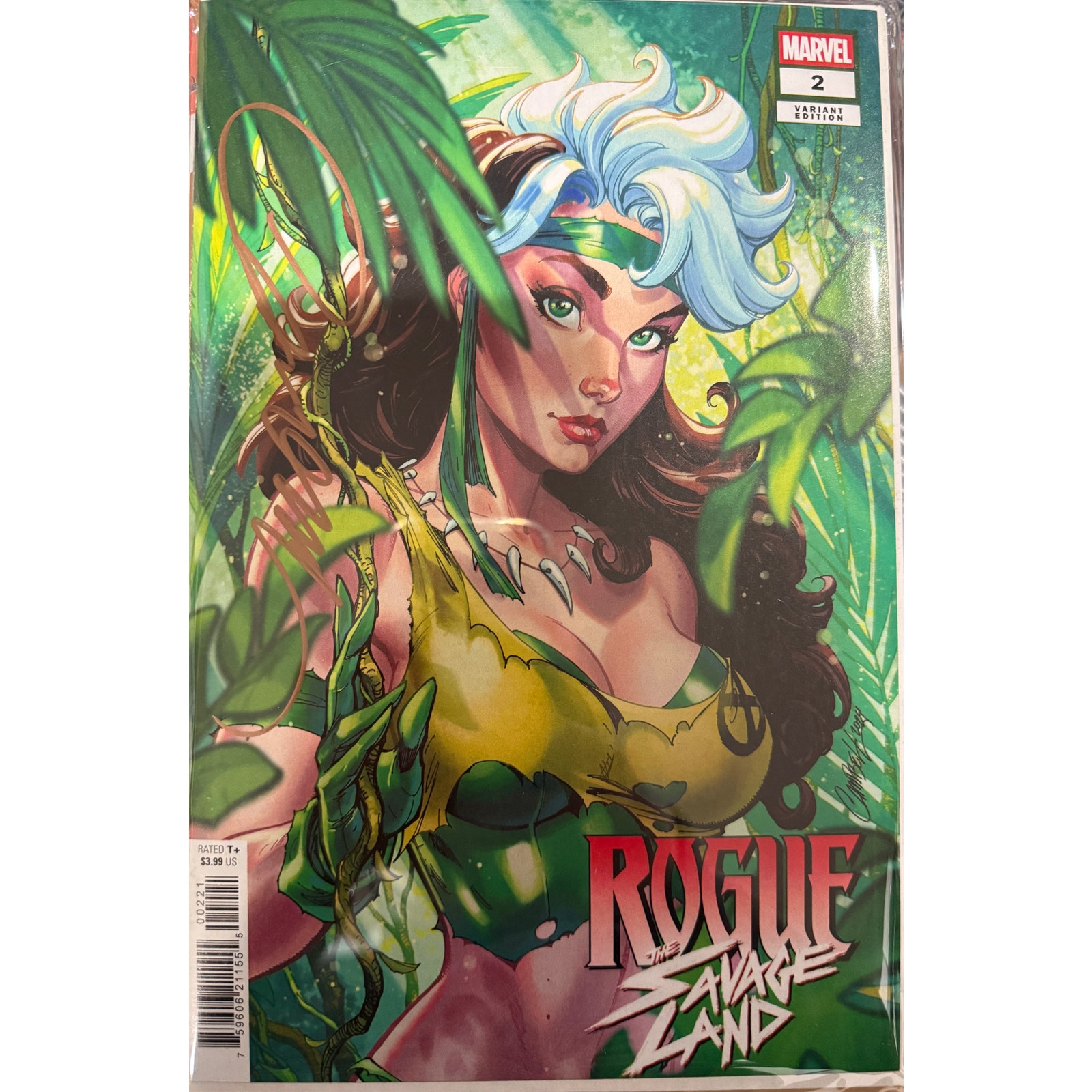 Rogue: The Savage Land #2 | Signed by J. Scott Campbell w/ COA | NM