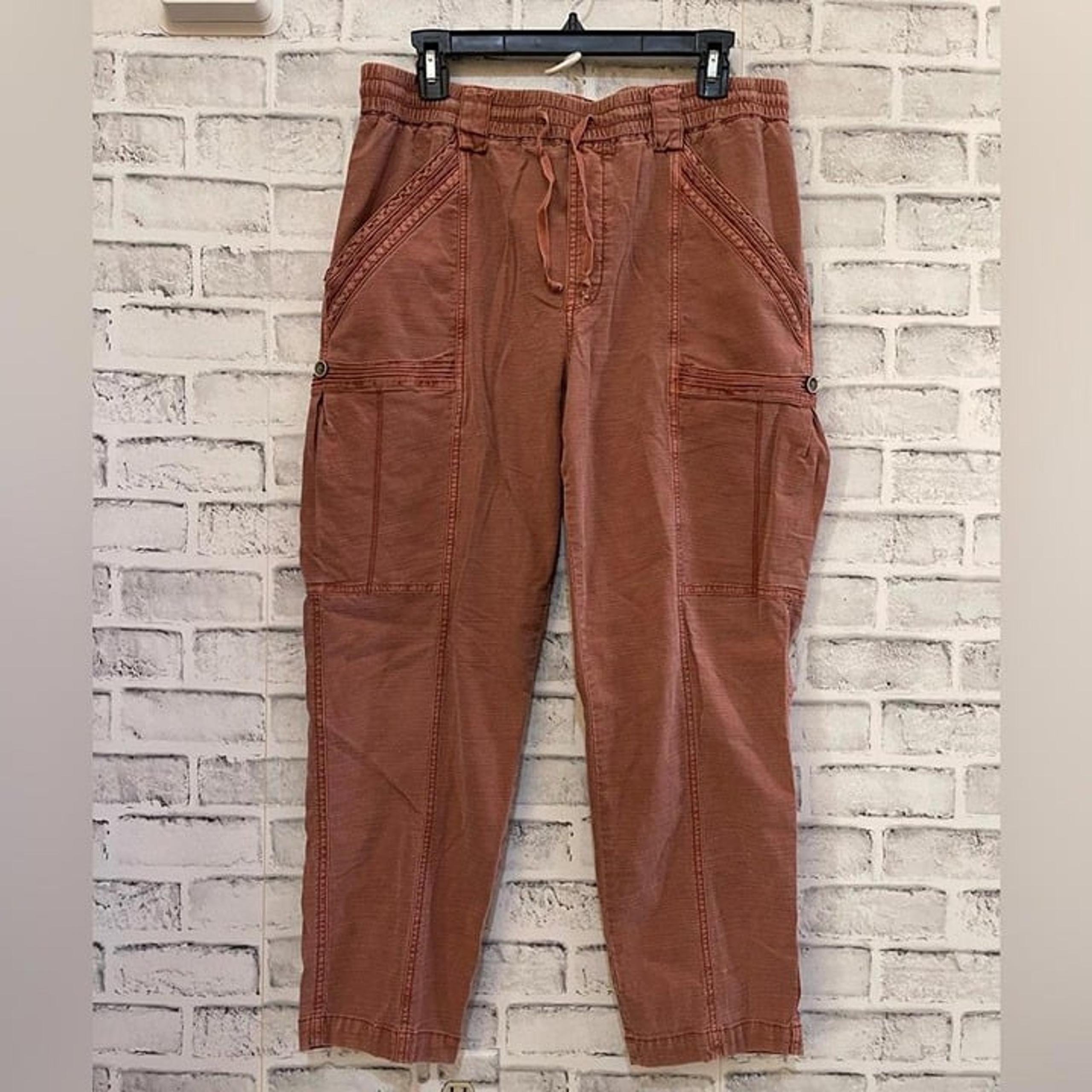 Women’s Anthropologie The Wanderer pink copper utility cargo pants 30