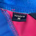 Vintage 90s Columbia Color Block sweater 80s bold radial sleeve pink sz M