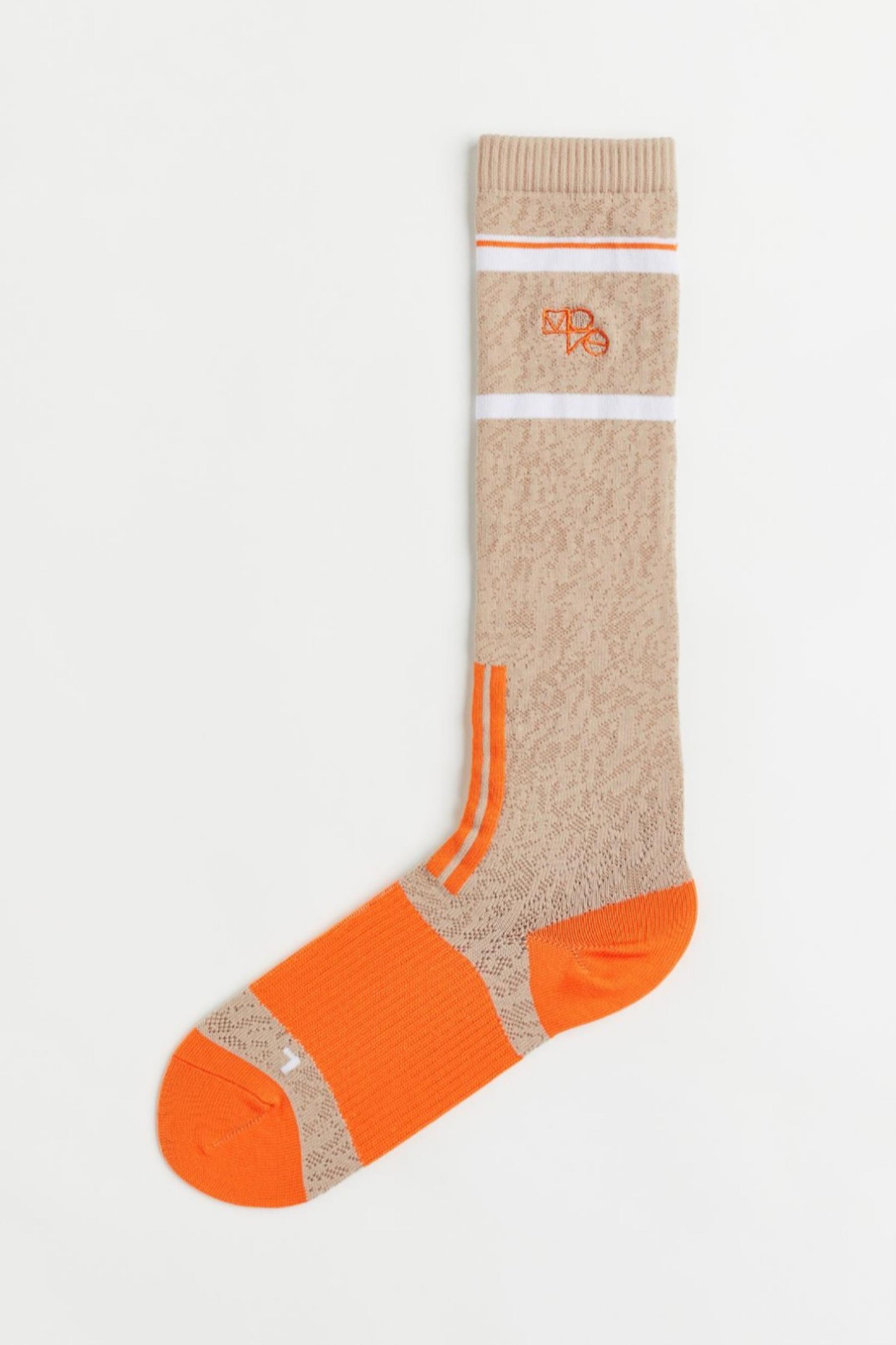 Color Block Knee High Sock
