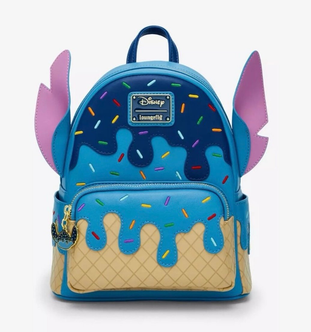 Disney Loungefly Lilo & Stitch Ice Cream Mini Backpack NEW WITH TAGS