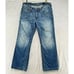 Affliction Cooper Mens Jeans Distressed Medium Wash Bootcut Flap Pocket Sz 33/28