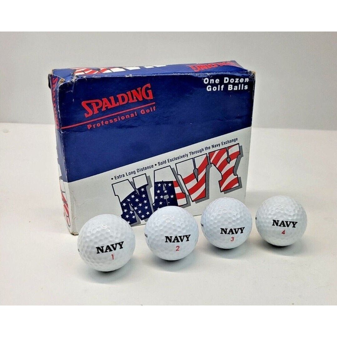 Vintage US Navy Golf Balls Spalding Navy Exchange Exclusive 12 Balls NEW