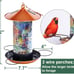XDW-GIFTS Mosaic Solar Wild Bird Feeder, Waterproof Lantern Shape with S-Hook &
