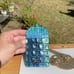 Brahmin Blue Topaz Stevie Leather Lanyard Card Holder
