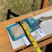 Brahmin Blue Topaz Stevie Leather Lanyard Card Holder