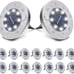 16 Pack Solar Ground Lights for Lawn Patio Pathway Yard Deck Driveway Walkway