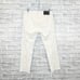 DIESEL Black Gold Coated Distressed Skinny Denim Jeans Eggshell / ivory sz 30