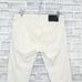 DIESEL Black Gold Coated Distressed Skinny Denim Jeans Eggshell / ivory sz 30