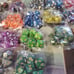 175 PCS DND Double Colors Dice Set Dungeons Dragons RPG MTG Large Flannel Bag