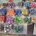 175 PCS DND Double Colors Dice Set Dungeons Dragons RPG MTG Large Flannel Bag