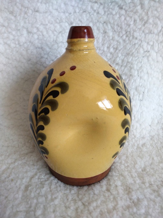 J & D Huntley Wisconsin Pottery 6 Redware Jar Jug Bottle Vase Signed 10-14-04