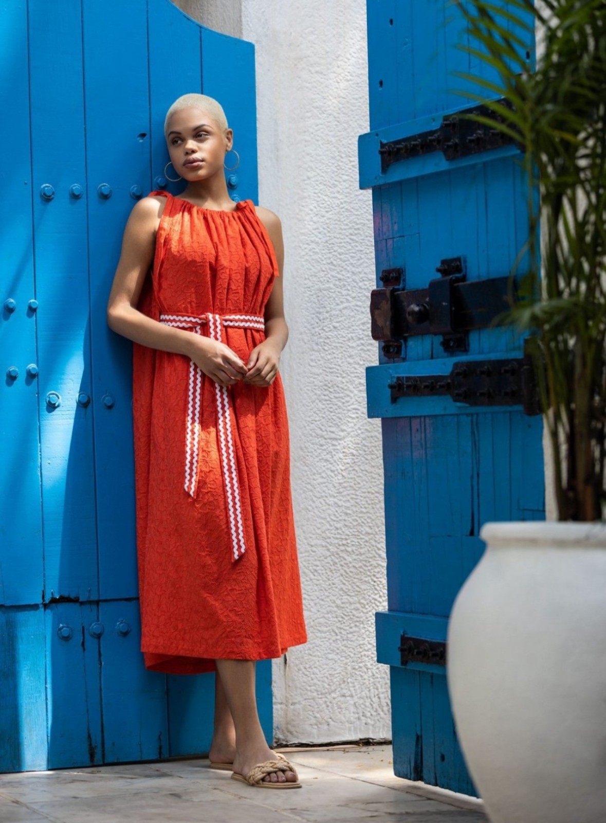 Emily Lovelock Sophia NWT Dress Orange Size L/XL
