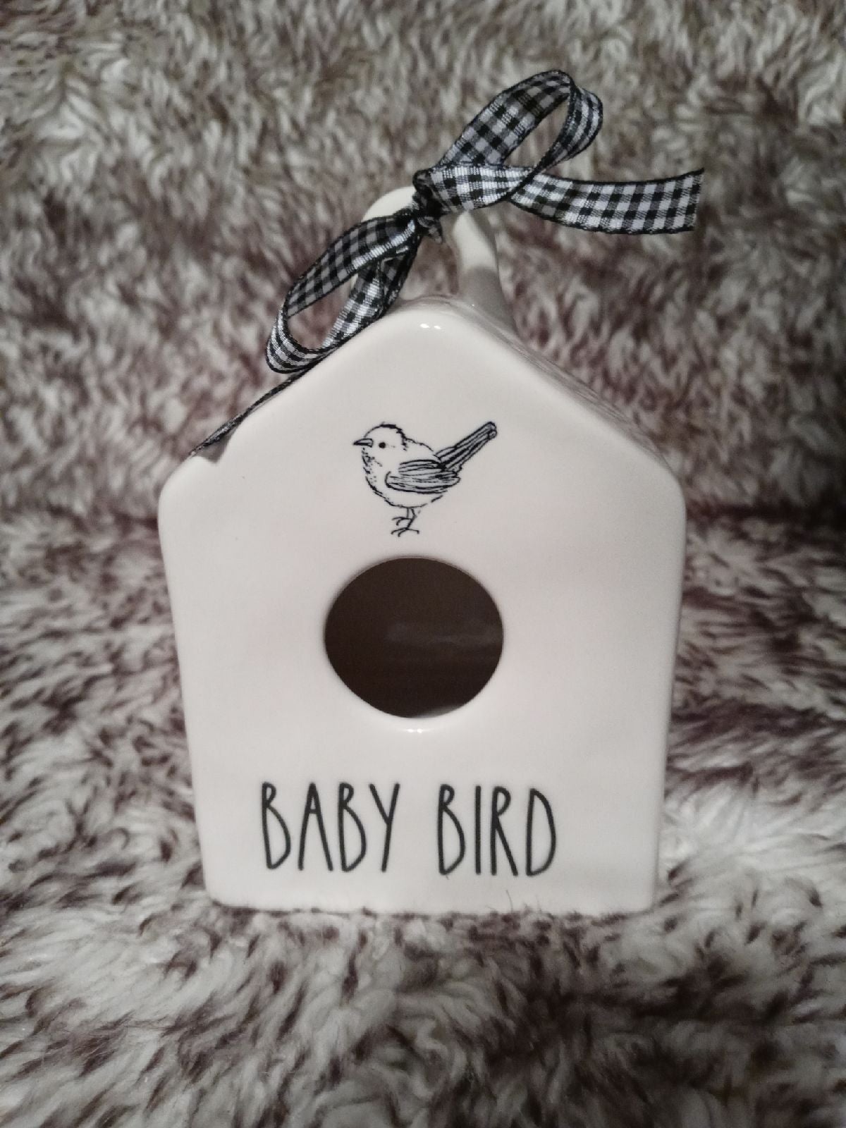 Rae Dunn baby baby bird birdhouse