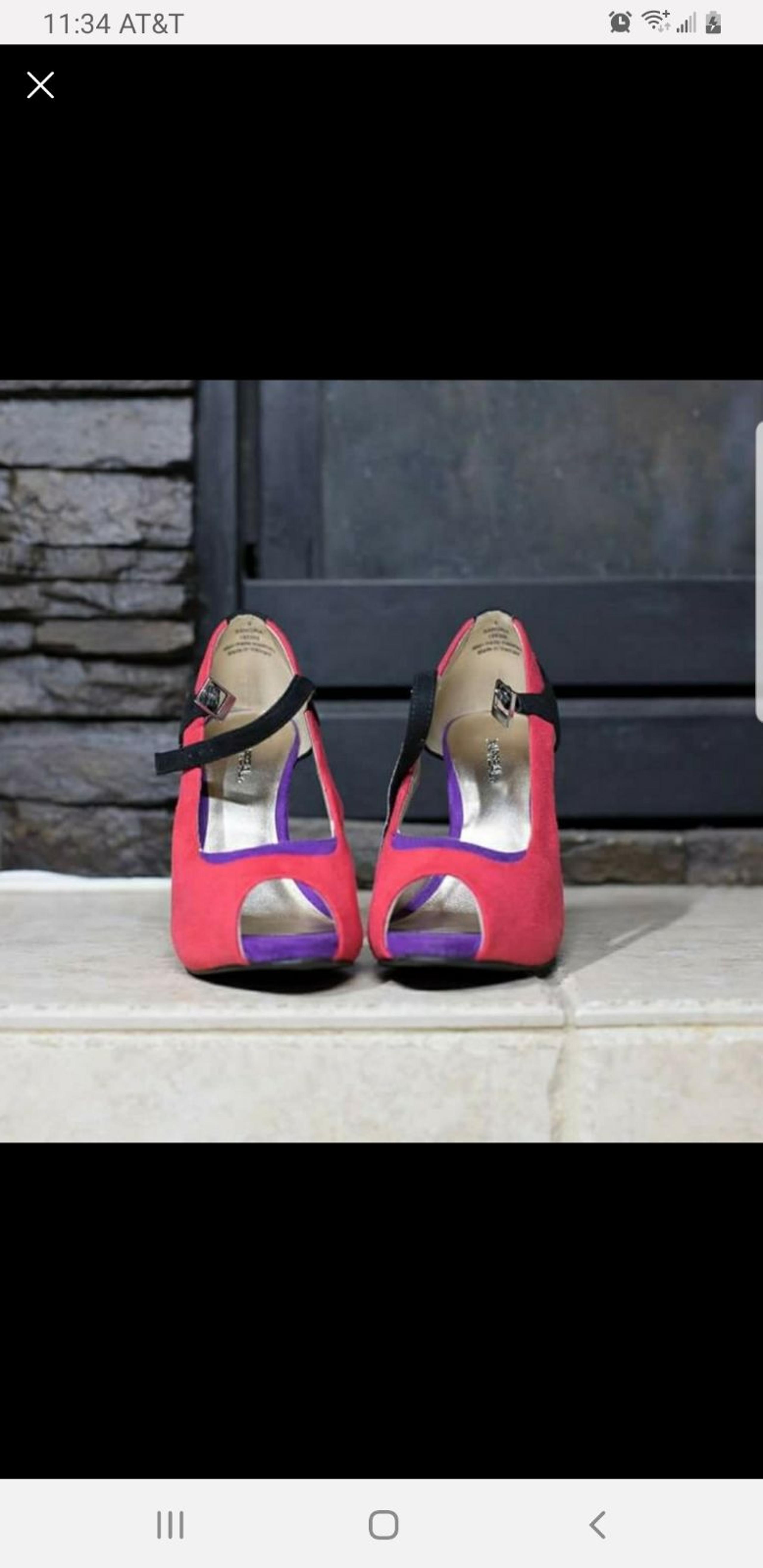Xappeal Peep Toe Mary Jane Heels