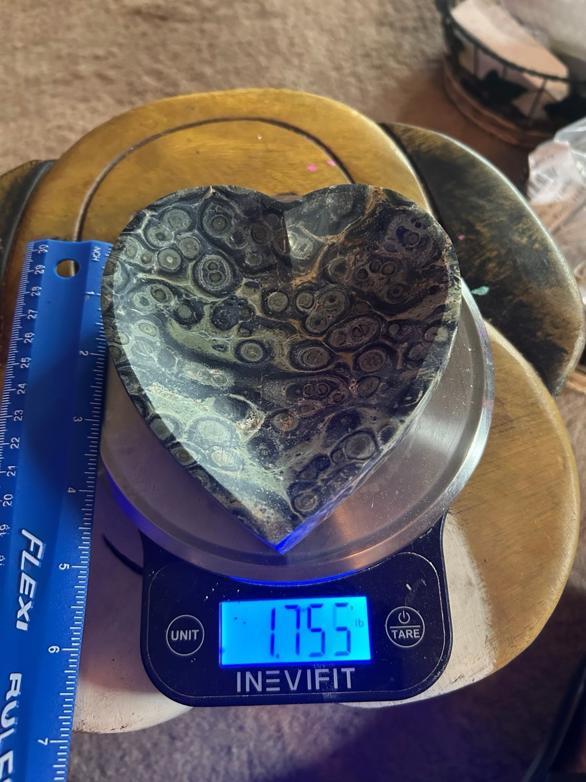 Crystal heart bowl