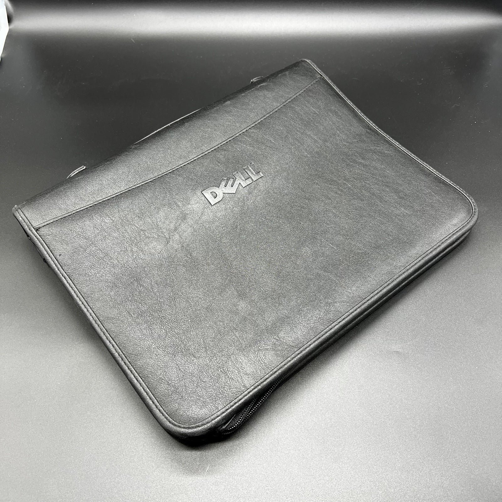 Vintage Dell Leather Business Folio by Leeds