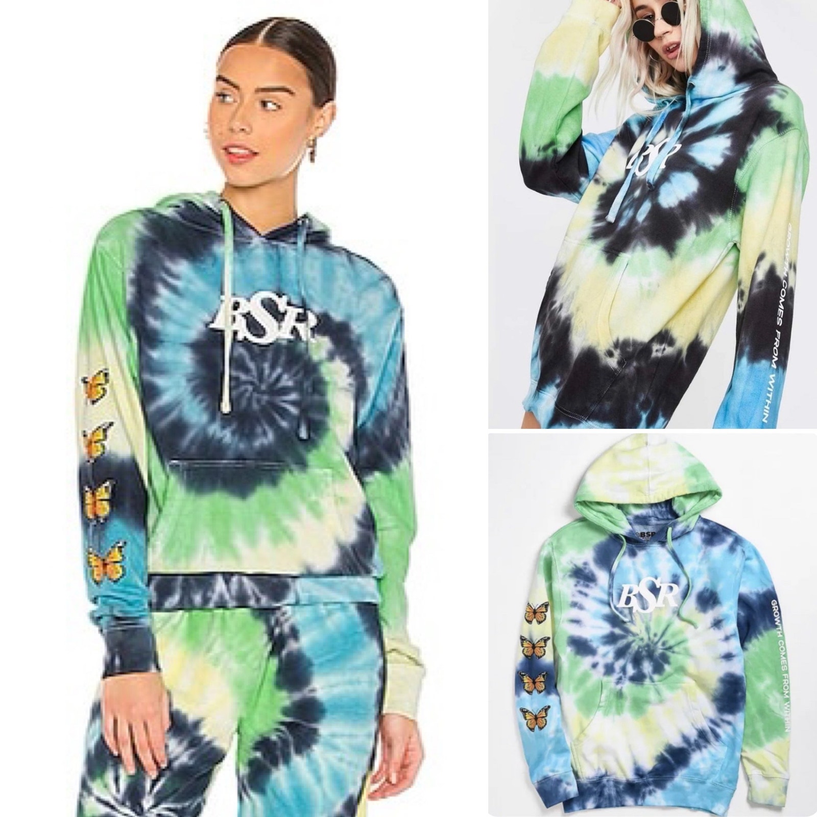 By Samii Ryan Growth Comes From Within Tie Dye Hoodie Size XL