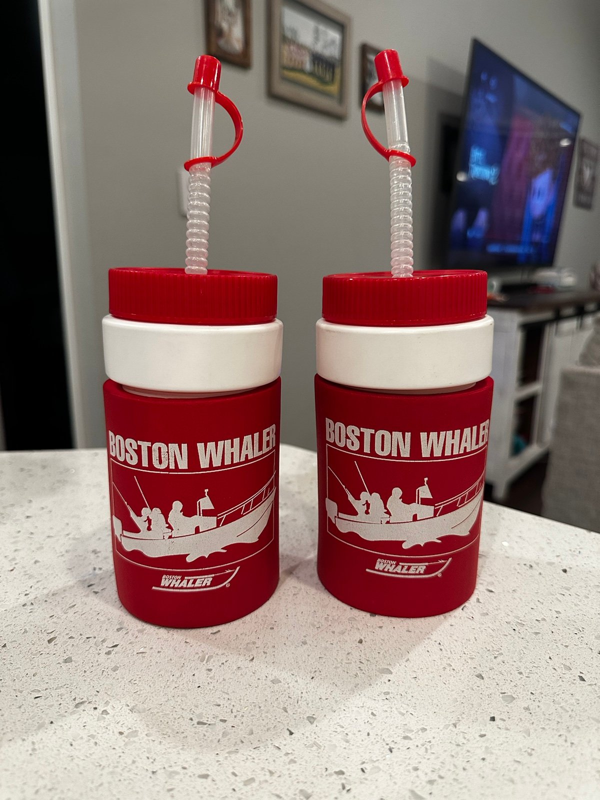 Vintage Boston Whaler Koozie Bottle Set