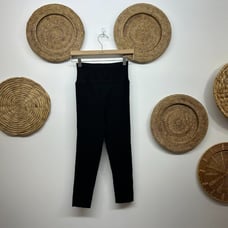 1045 Dolce & Gabbana D&G Neutral Black Ribbed Knit Stretch Cropped Capri Pant 8
