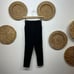 1045 Dolce & Gabbana D&G Neutral Black Ribbed Knit Stretch Cropped Capri Pant 8
