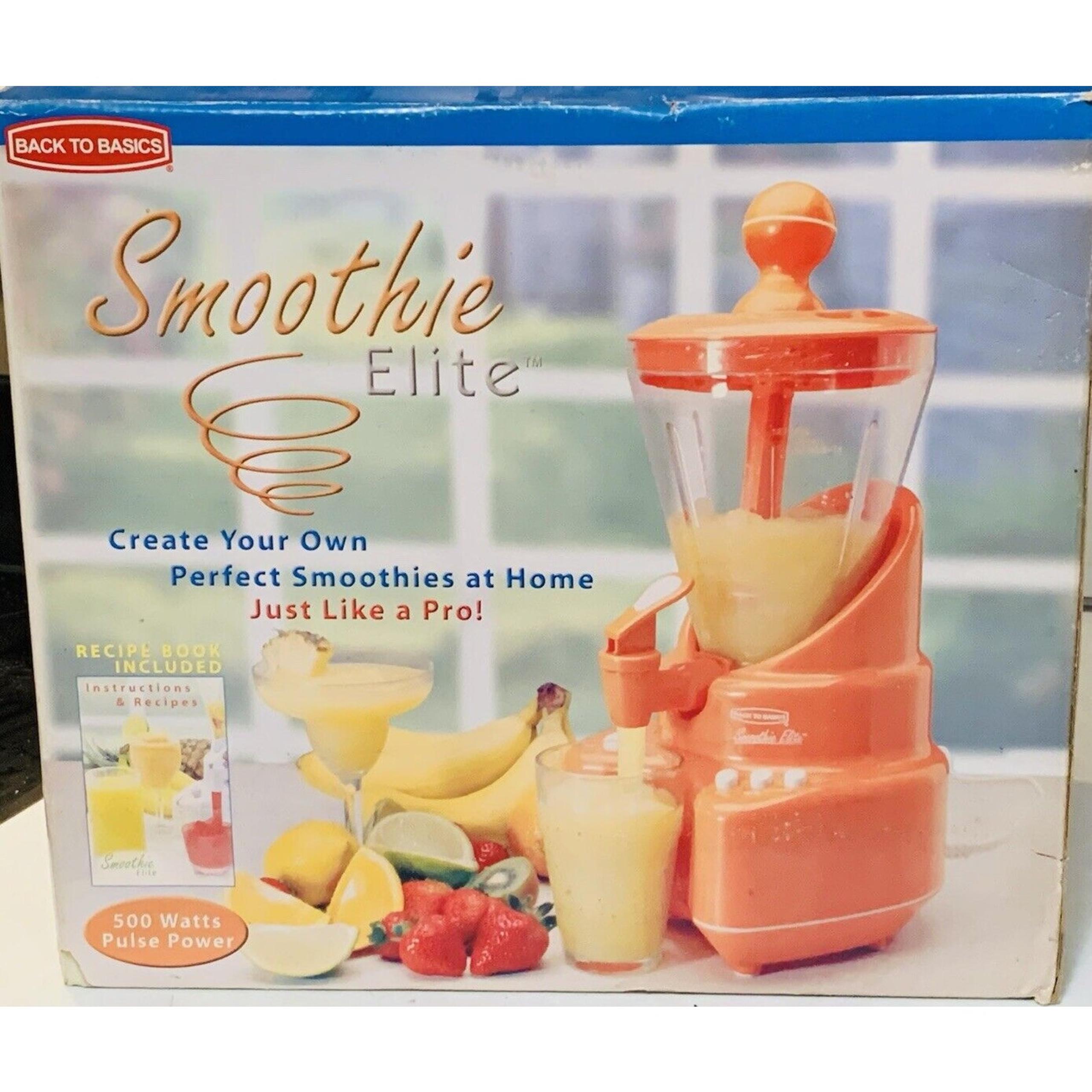 Back To Basics Orange Smoothie Elite Blender 500 Watt Pulse Power SE2000 Tested
