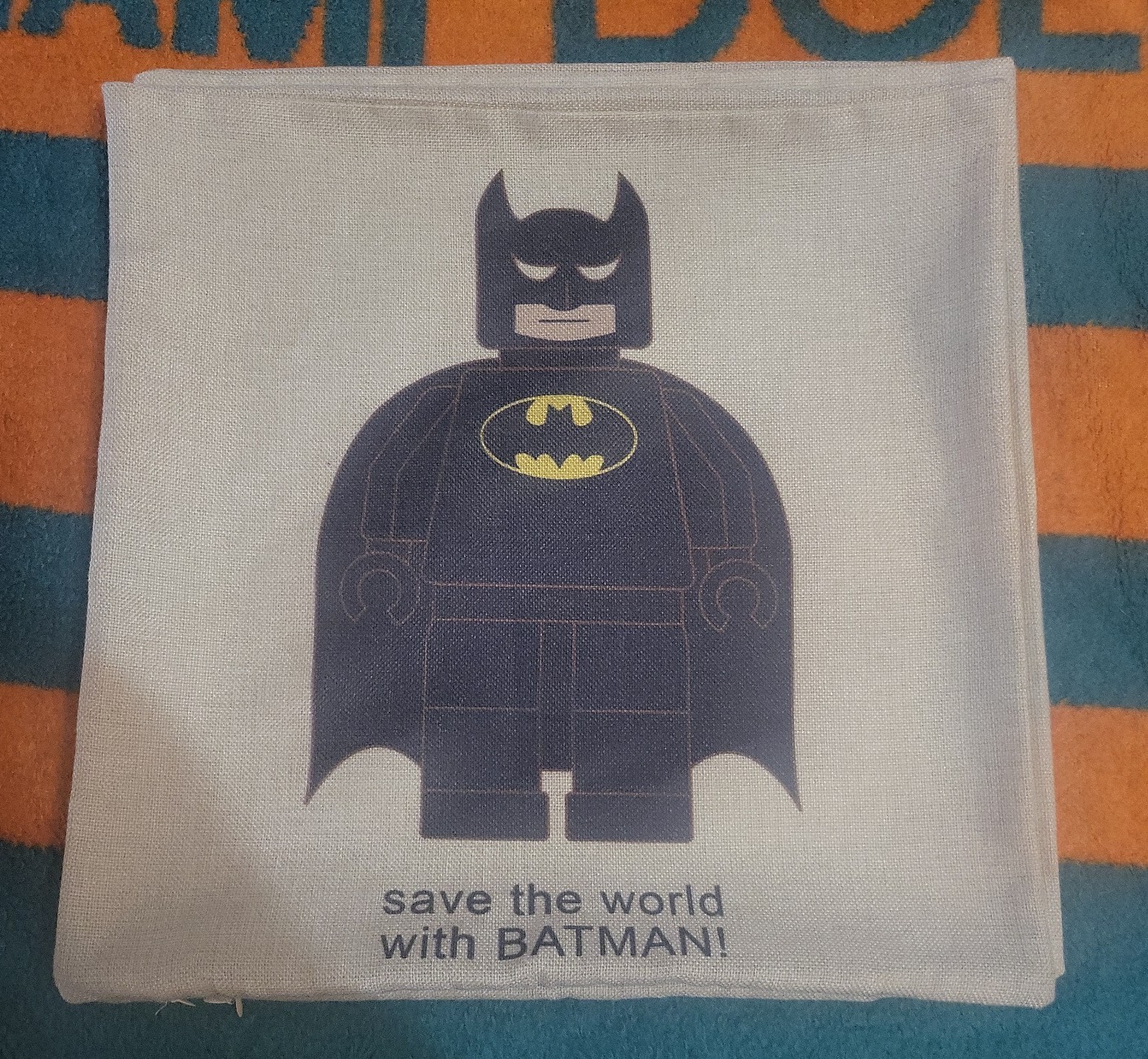 Super hero lego pillow covers