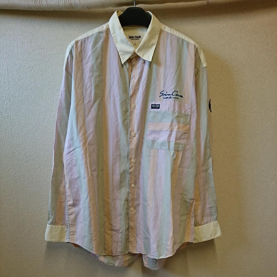 SINACOVA Striped Long-Sleeve Shirt Made in Japan