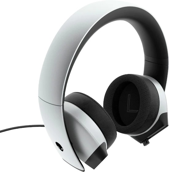 Alienware - AW510H Wired 7.1 Gaming Headset - Lunar Light